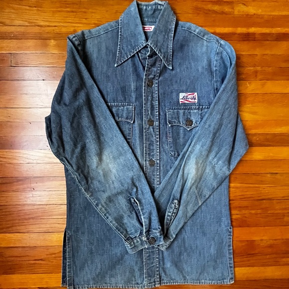 Vintage 70s Levi's Liberty Blue Denim Shirt/Jacket - Picture 3 of 11